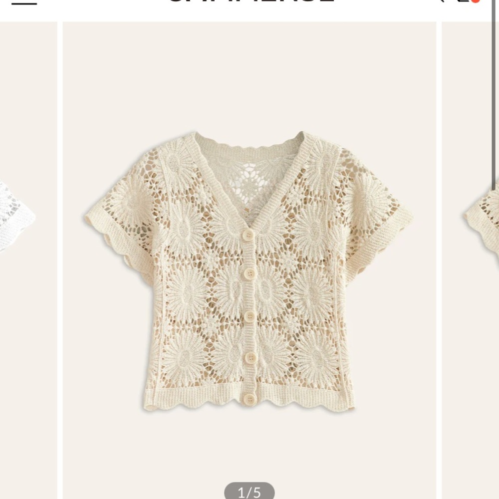 Crotchet Cardigan Top